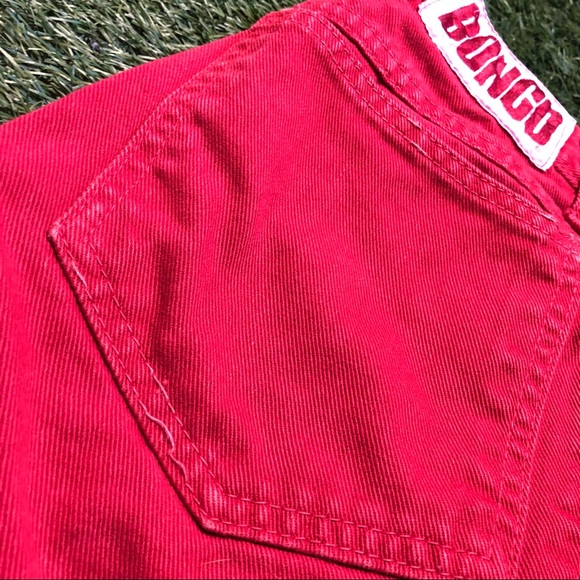 Vintage red Bongo high waisted straight leg jeans - Picture 13 of 14